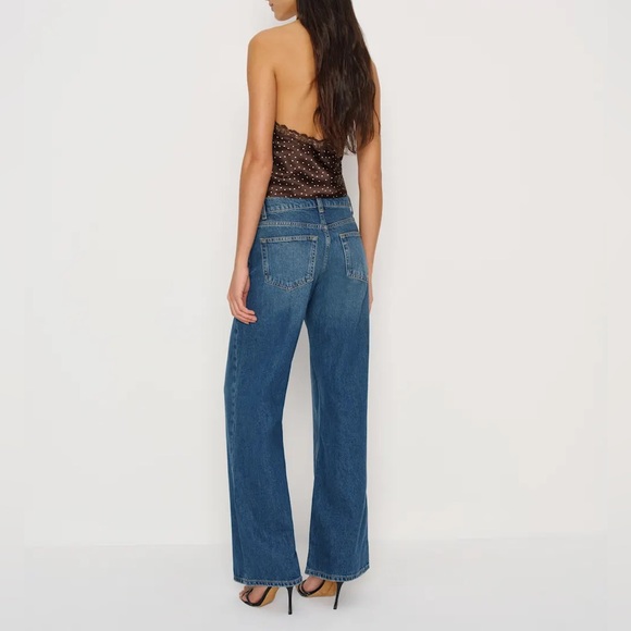 Reformation Monica Silk Top In Colette Dot, NWOT, NEVER WORN, NO FLAWS. - Picture 4 of 4